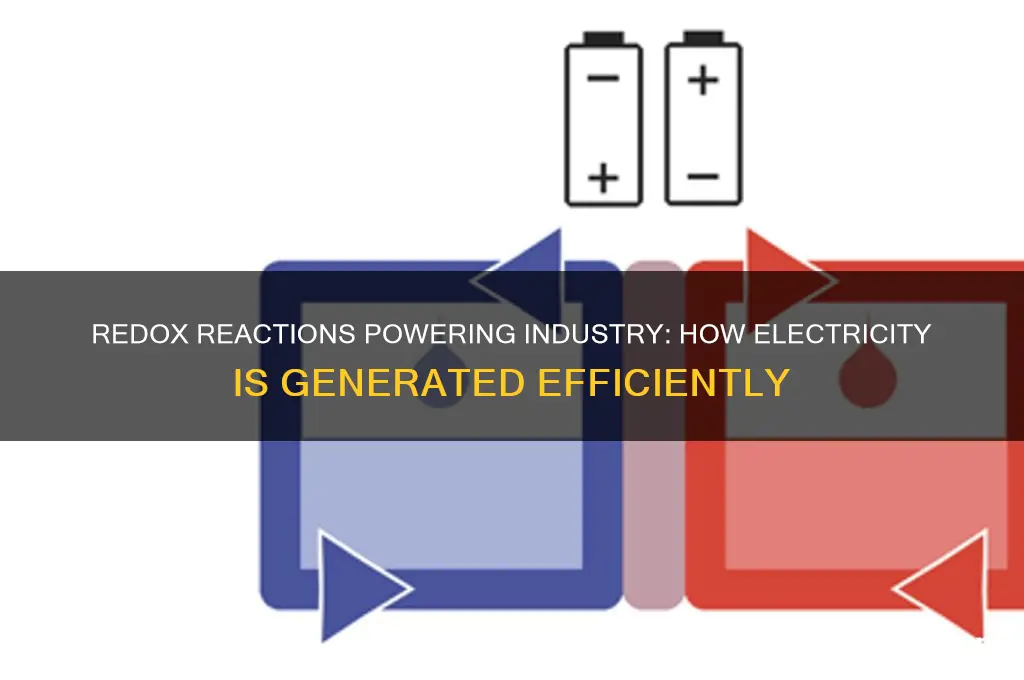 how is redox used in industry to create electricity