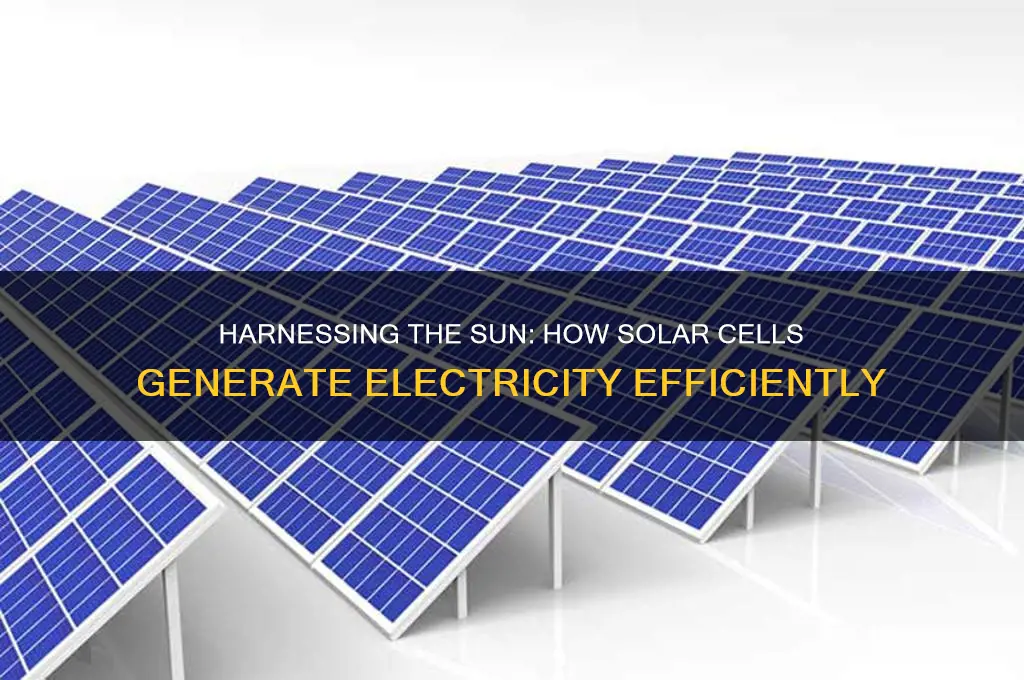 how is solar cells used to generate electricity