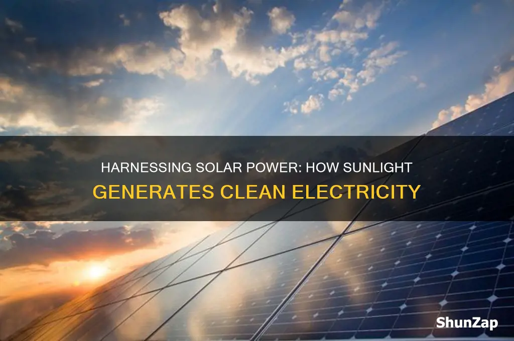 how is solar energy source used to generate electricity