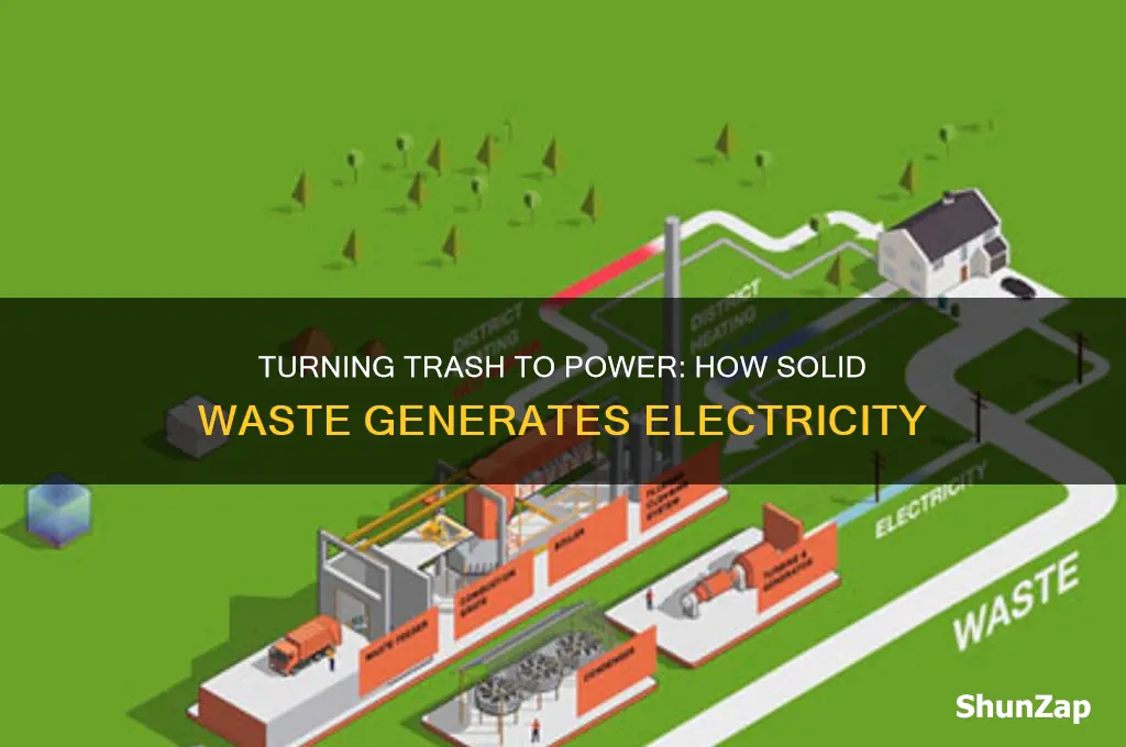 how is solid waste used to generate electricity