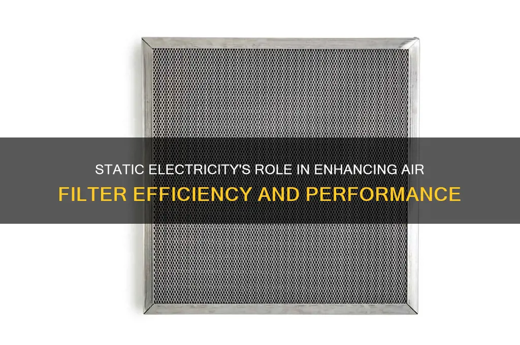 how is static electricity used in air filters