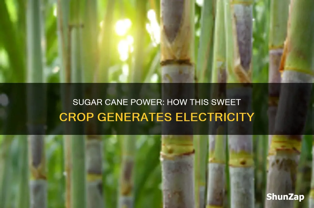 how is sugar cane used to generate electricity