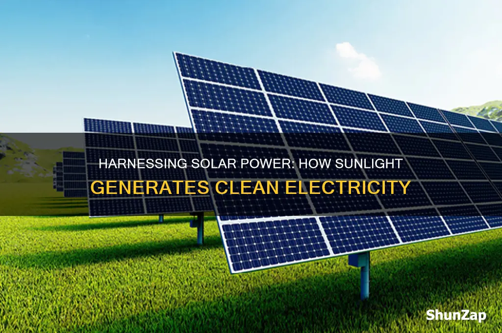 how is sunlight used to generate electricity