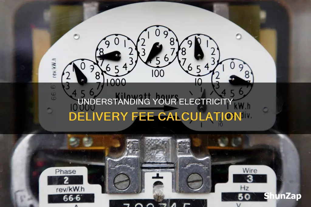 how is the electricity delivery fee calculated