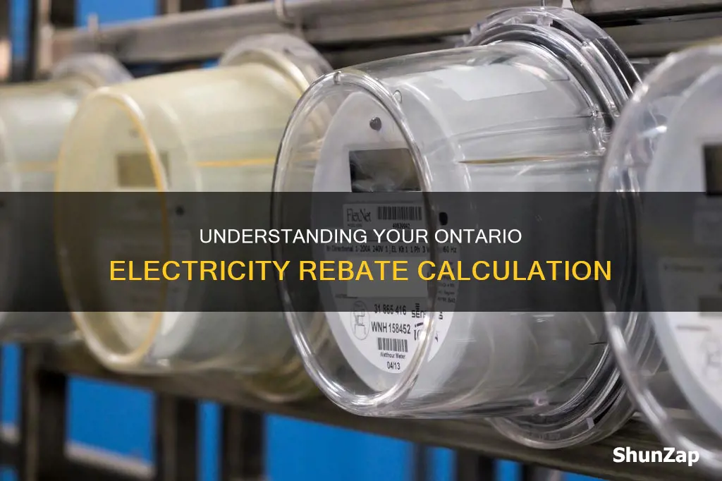 how is the ontario electricity rebate calculated