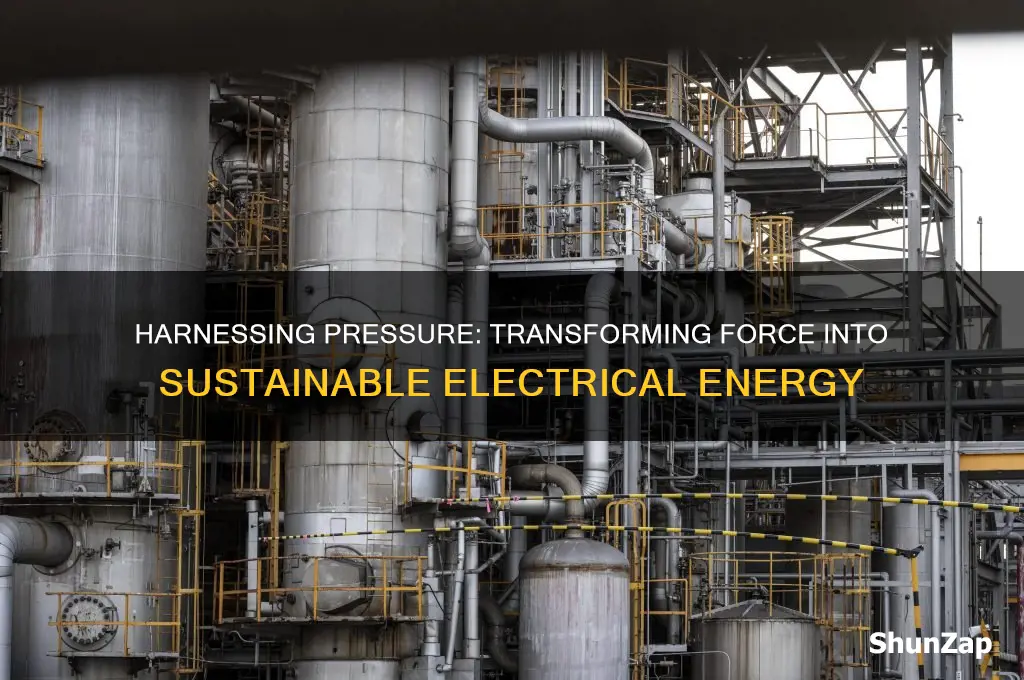 how is the pressure used to produce electrical energy