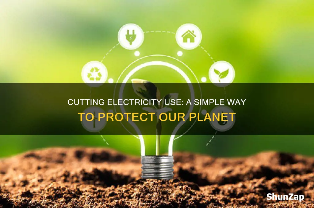 how is using less electricity good for the environment