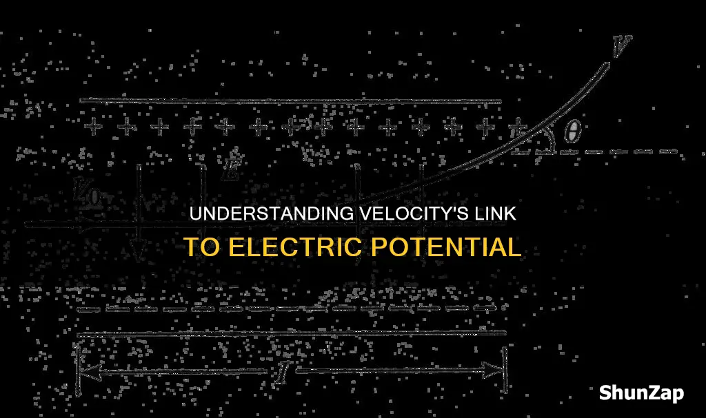 how is velocity related to electric potential