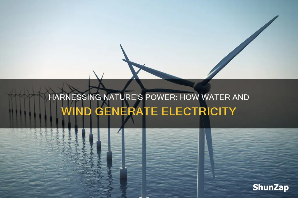 how is water and wind used to generate electricity