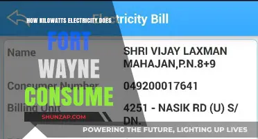 Fort Wayne's Power Consumption: How Many Kilowatts?