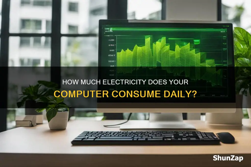 how kuch electricity does a computer use