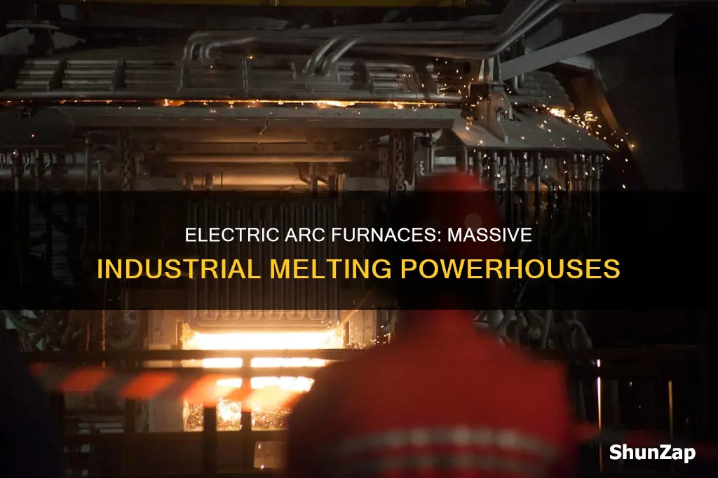 how large are industrial electric arc furnaces