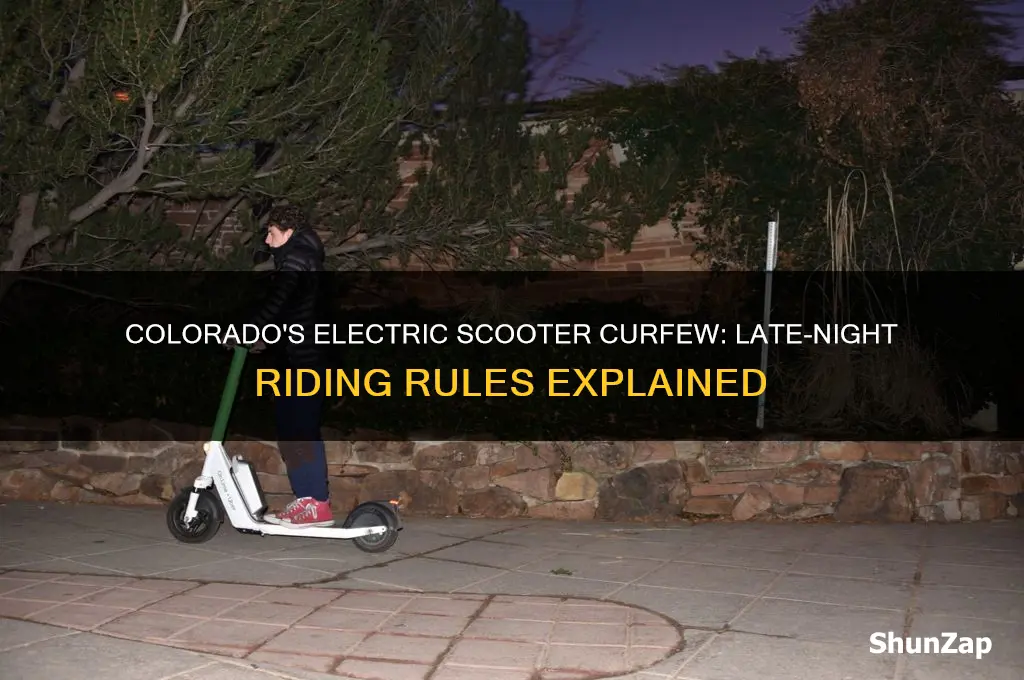how late can you use electric scooters in colorado