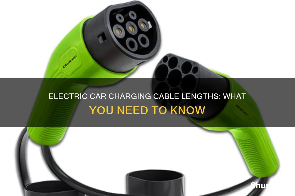 how long are charging cables for electric cars