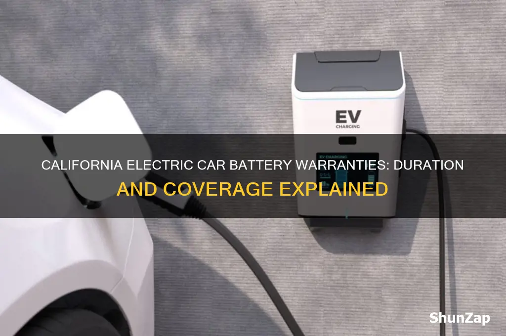 how long are electric car batteries warranty in california