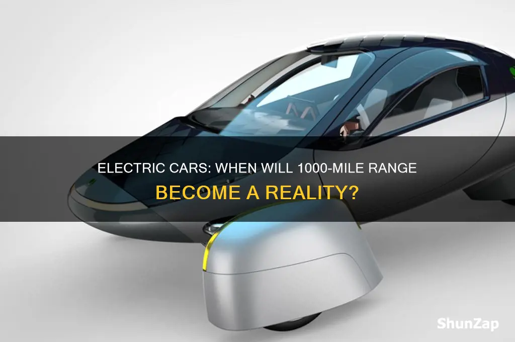 how long before electric cars can travel 1000 miles