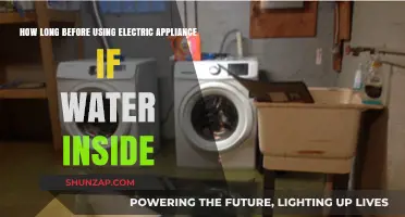 Water in Your Electric Appliance? Wait Time Before Safe Use