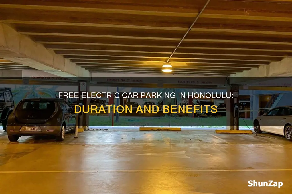 how long can electric car park in honolulu for free