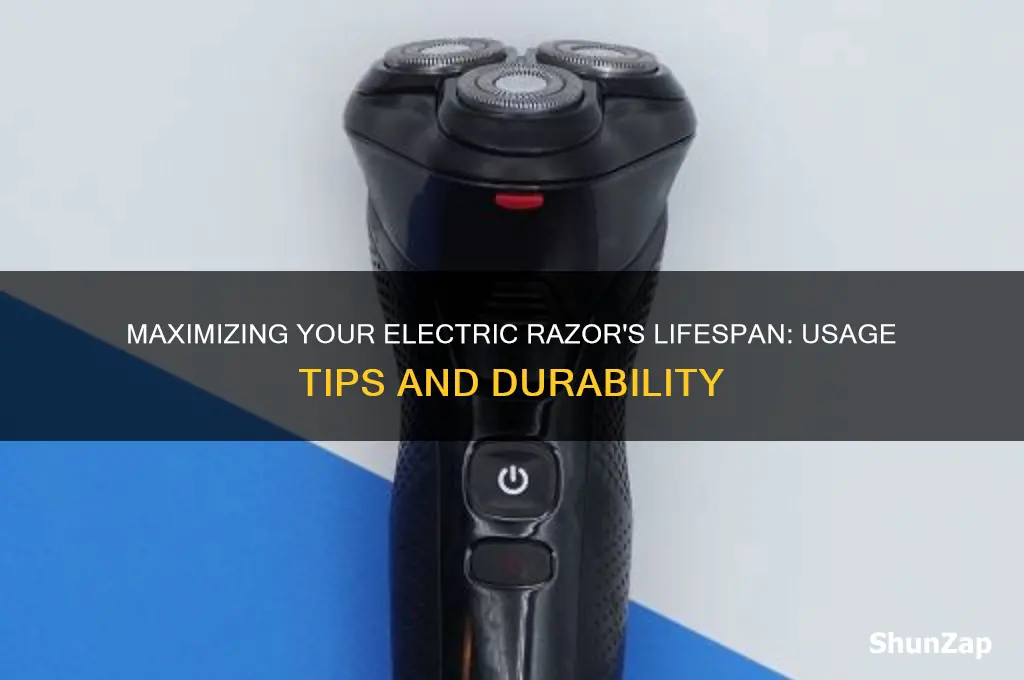 how long can you use an electric razor