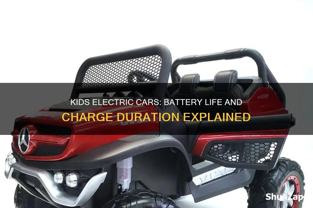 how long do kids electric cars run on a charge