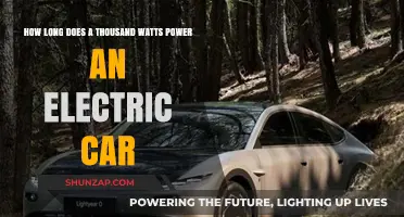 How Long Can 1000 Watts Power an Electric Vehicle?