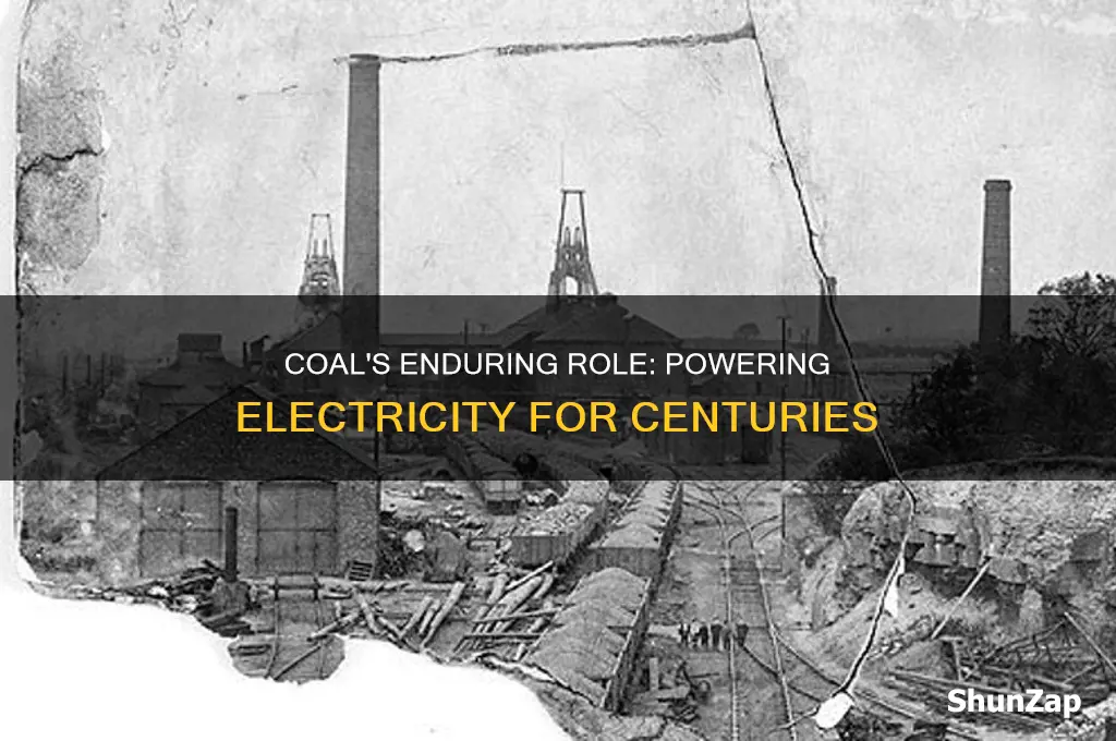 how long has coal been used for electricity