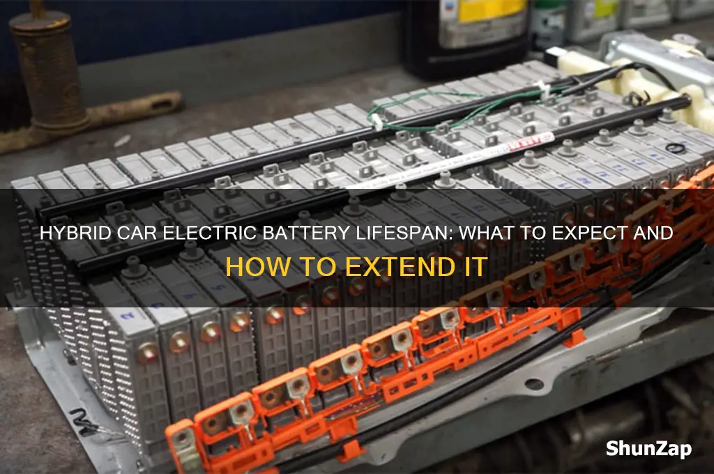 how long hybrid car electric battery last