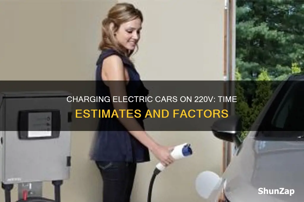 how long to charge electric car on 220v