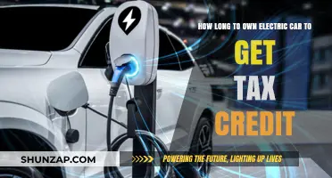 Maximizing Electric Car Tax Credit: Ownership Duration Explained