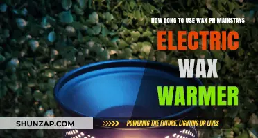 Optimal Usage Time for Wax in Mainstays Electric Wax Warmers