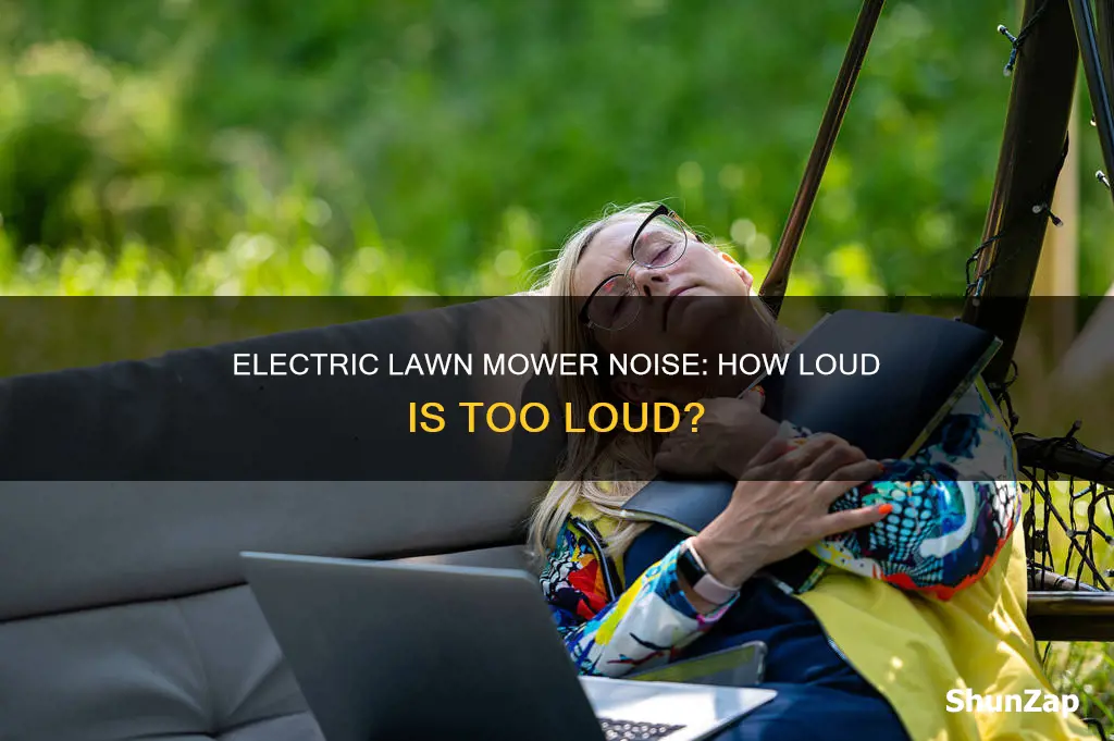 how loud is an electric lawn mower