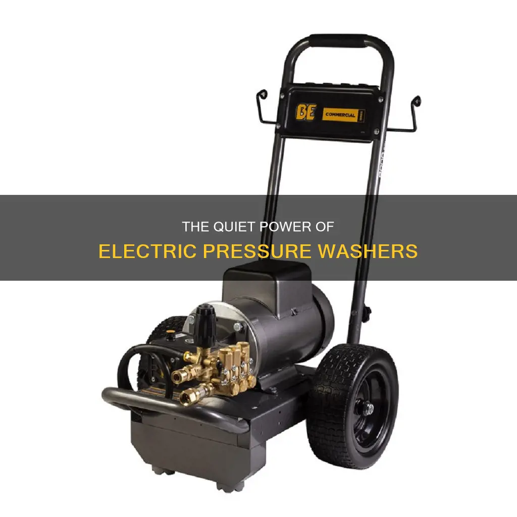 how loud is an electric pressure washer