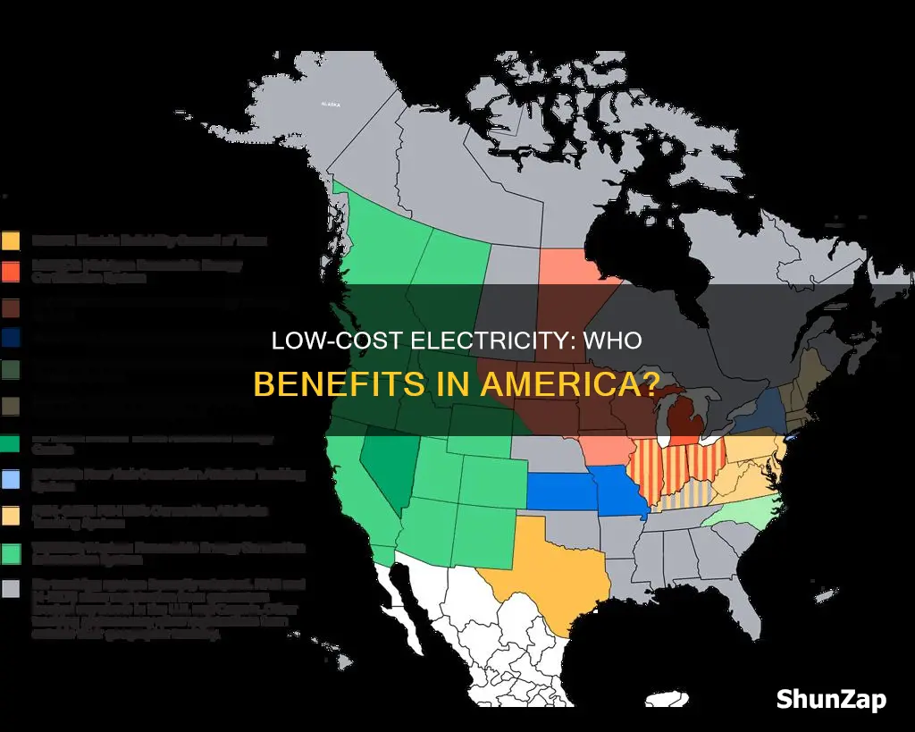 how many american on low cost electricity