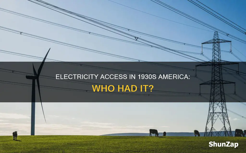 how many americans had electricity in 1936
