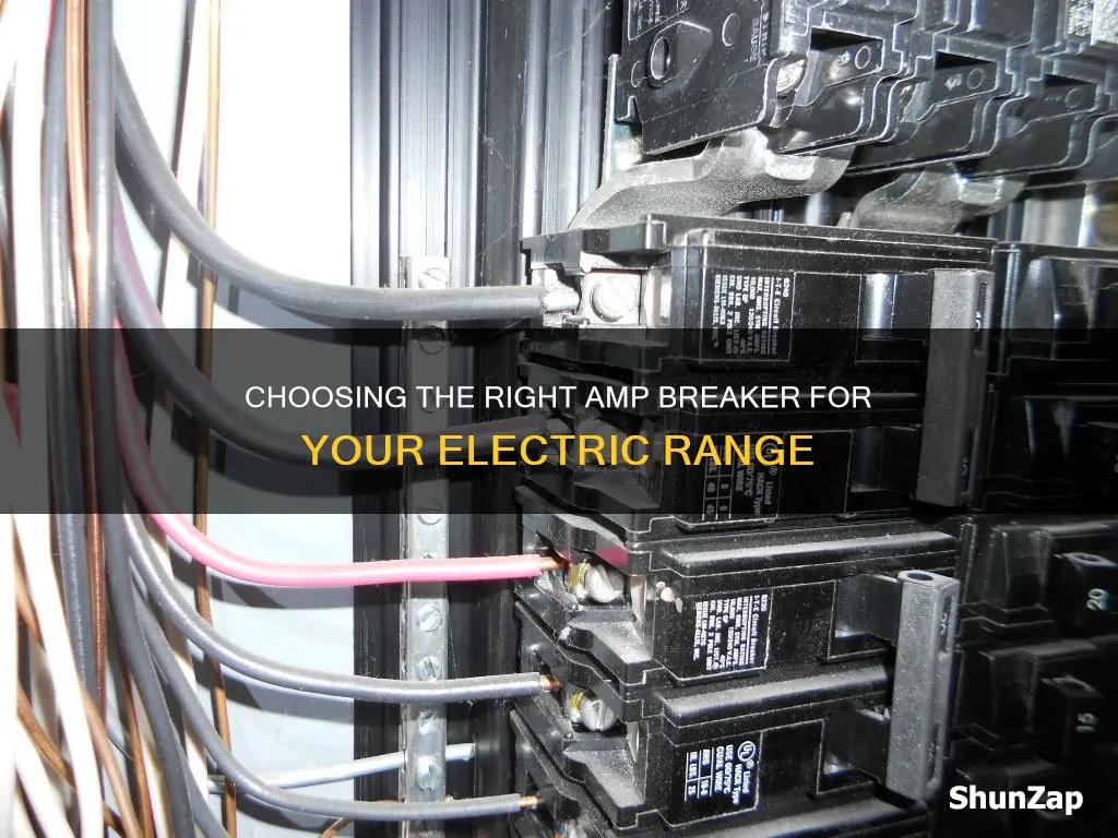 how many amp breaker for electric range