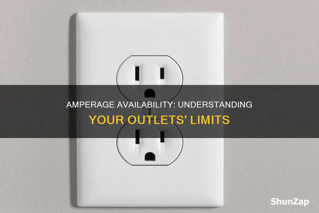 how many amps are most electric outlests