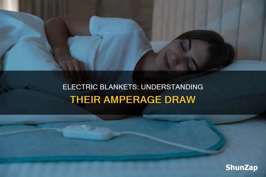 how many amps do electric blankets draw