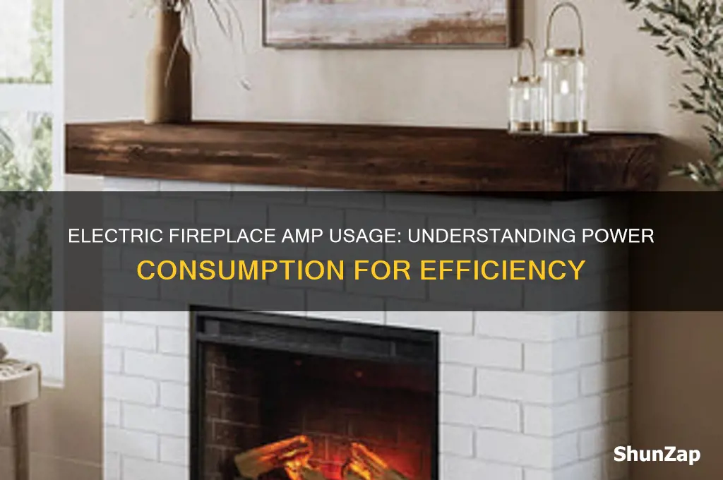 how many amps do electric fireplaces use