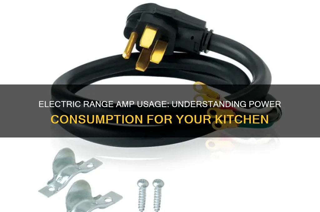 how many amps do electric ranges use