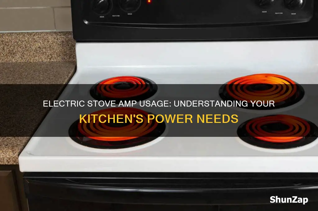 how many amps does a electric stove use