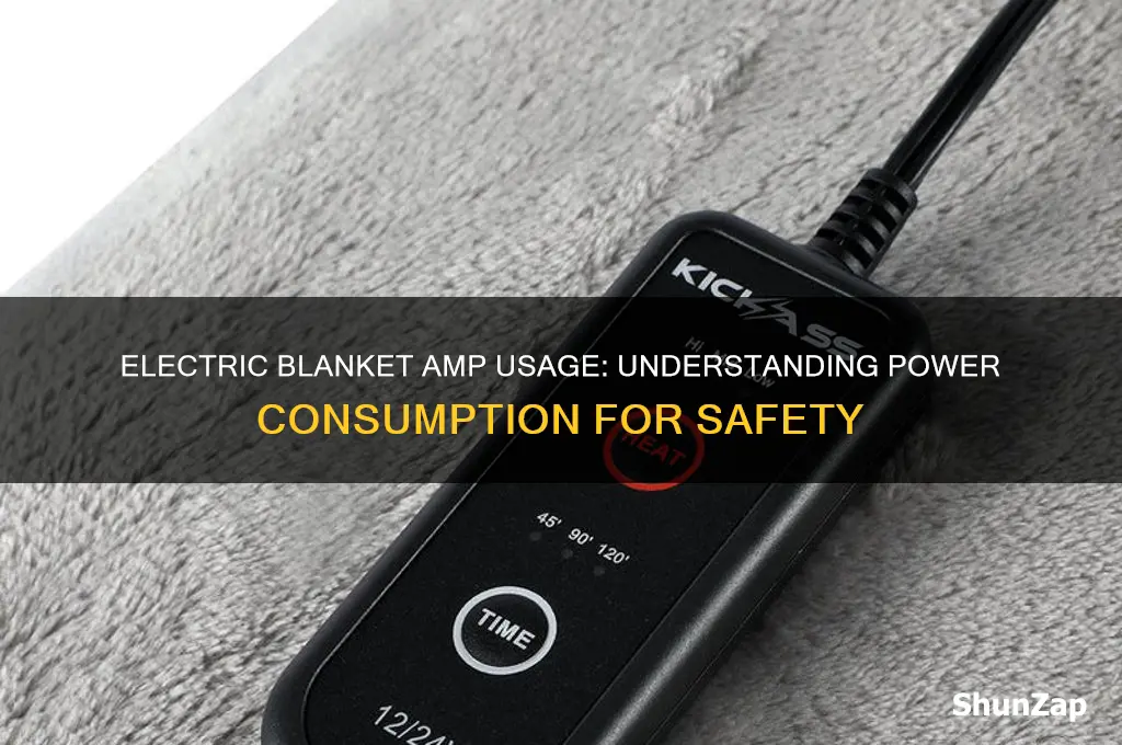 how many amps does an electric blanket use