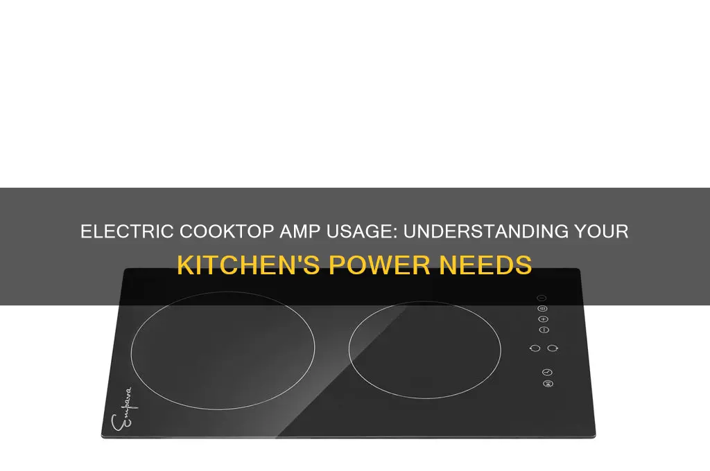 how many amps does an electric cooktop use