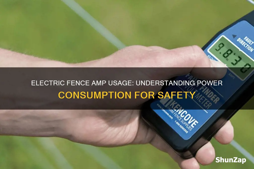 how many amps does an electric fence use