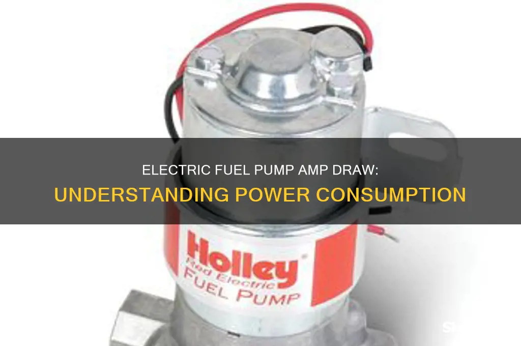 how many amps does an electric fuel pump use