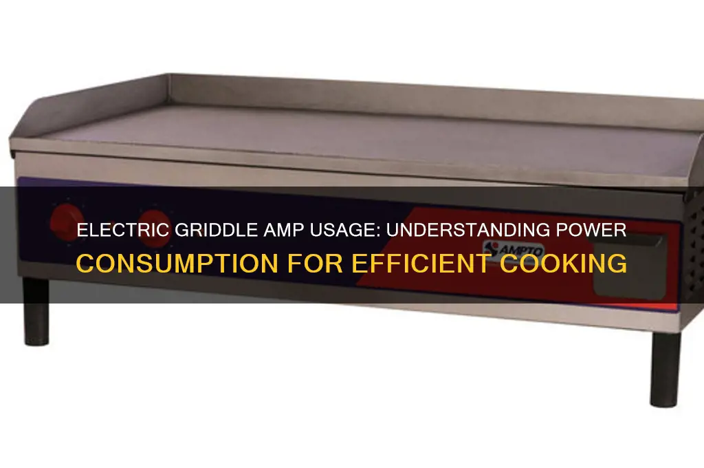 how many amps does an electric griddle use