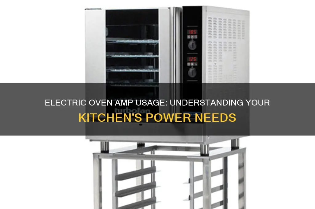 how many amps does an electric oven use