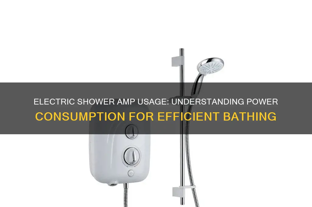 how many amps does an electric shower use