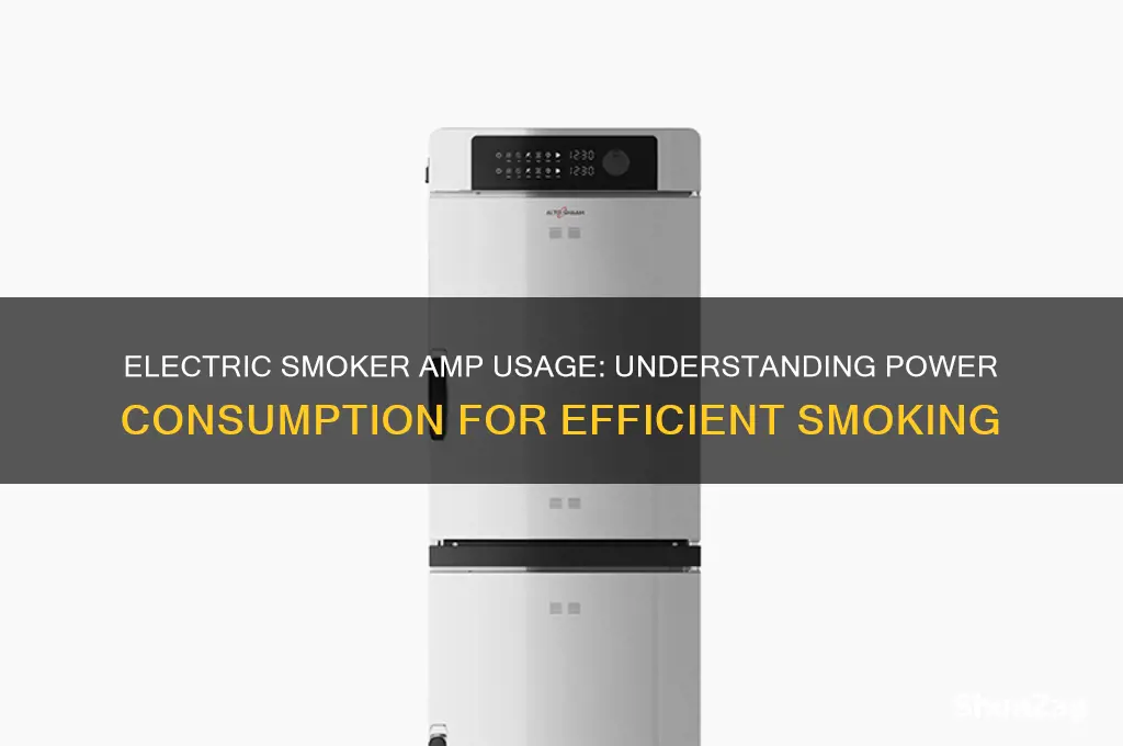 how many amps does an electric smoker use