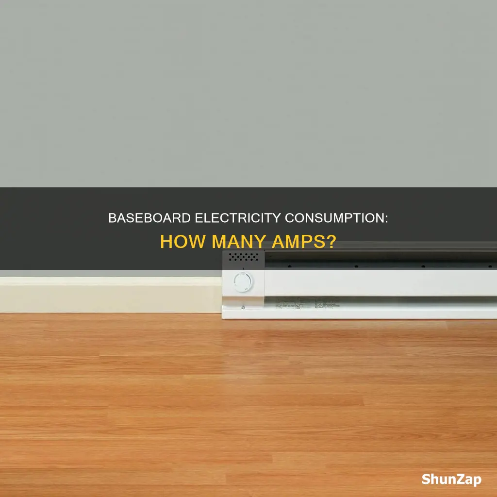 how many amps does electric baseboard draw