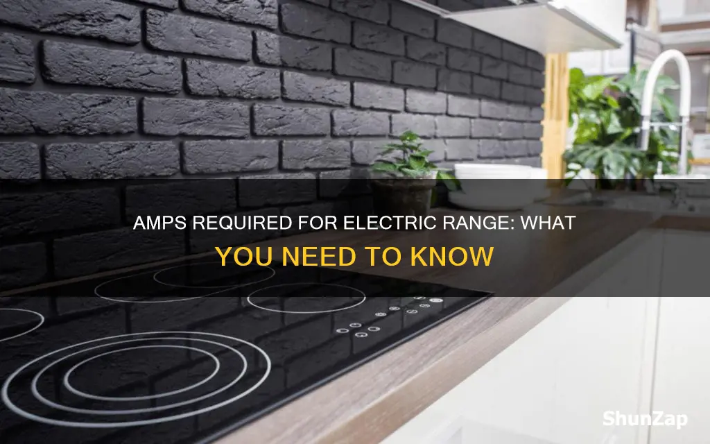 how many amps for an electric range